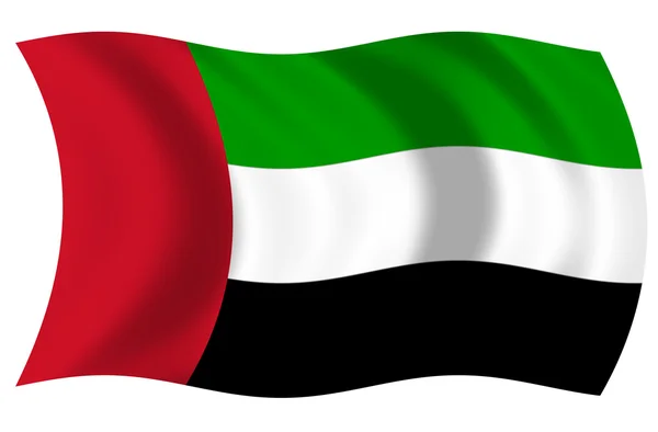 Bandera Emiratos Arabes Unidos — Foto de Stock