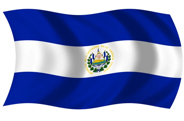 Bandera República del Salvador — Foto de Stock