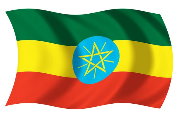 Bandera Etiopia — Stockfoto