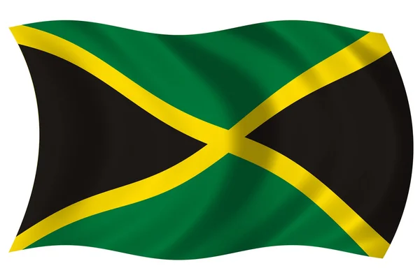 Bandera de Jamaica — Stockfoto