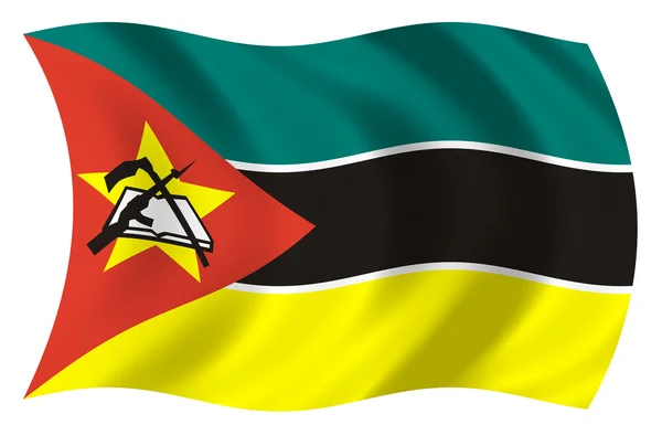 Bandera de Mozambique — Stock Photo, Image