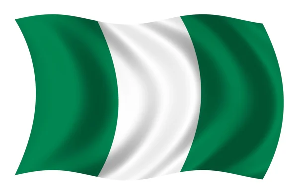 Bandera de Nigérie — Stock fotografie