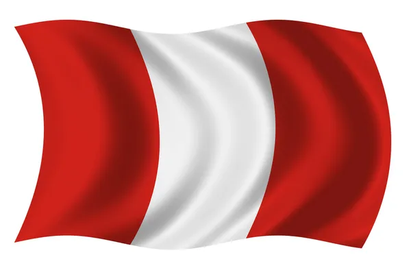 Bandera de Peru — Stockfoto