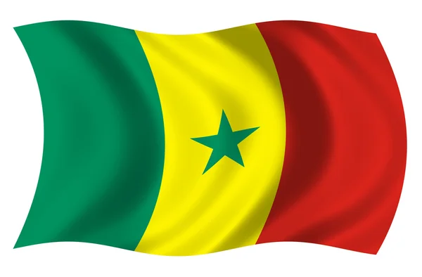 Bandera Senegal — Stockfoto