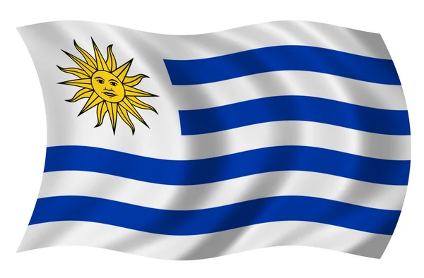 Bandera Urugwaju — Zdjęcie stockowe