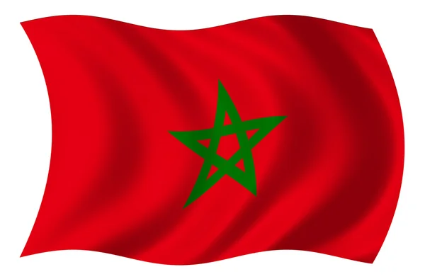 Bandera de Marruecos — Stockfoto
