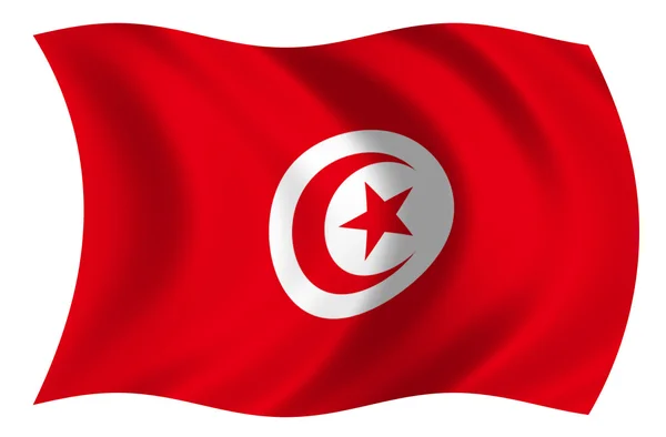 Bandera de Tunez — Zdjęcie stockowe