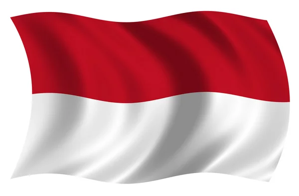 Bandera de Indonesia — Stock Photo, Image