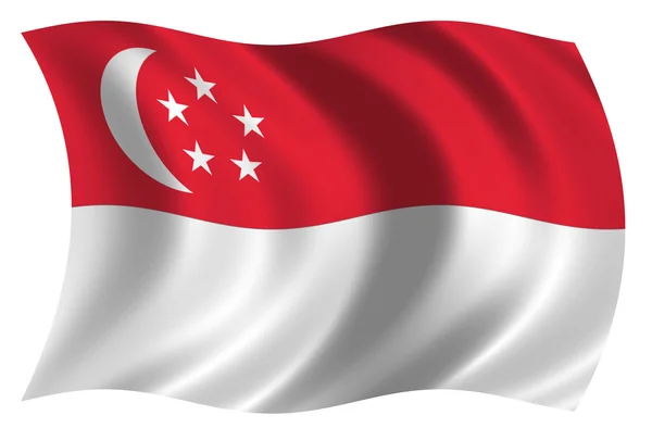 Bandera de Singapur — Foto Stock
