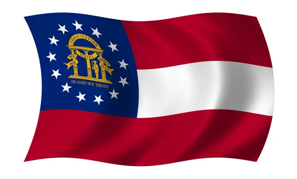 Vlajka Gruzie-usa — Stock fotografie