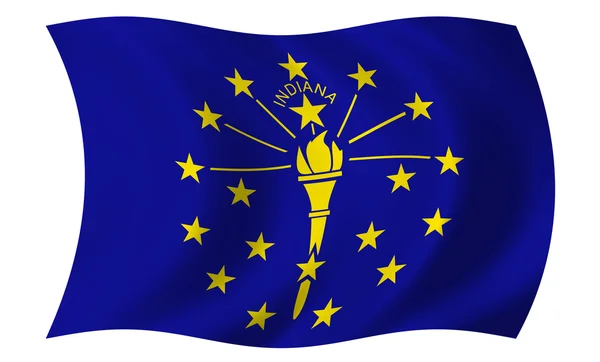 Bandera de Indiana —  Fotos de Stock