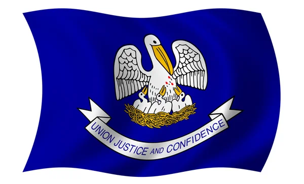 Louisiana bayrağı — Stok fotoğraf