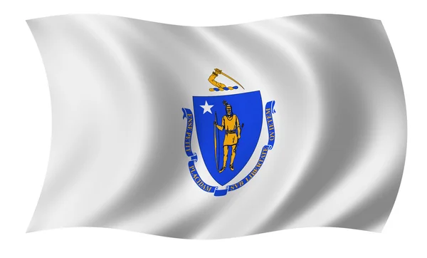 Flagge der Massachusetts — Stockfoto