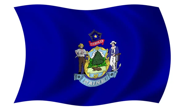 Bandeira do Maine — Fotografia de Stock