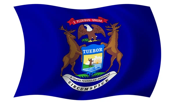 Bandeira de Michigan — Fotografia de Stock