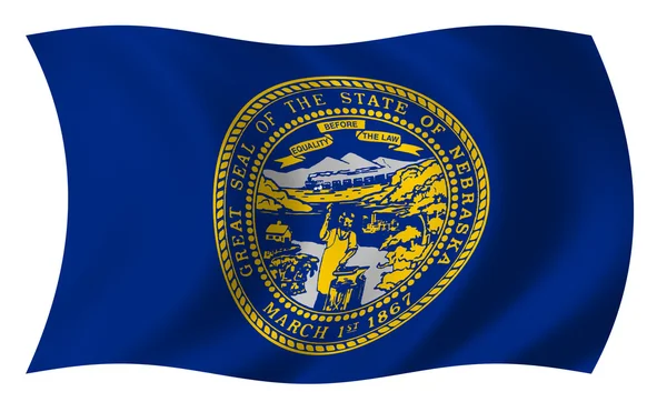 Flaga stanowa Nebraski — Zdjęcie stockowe