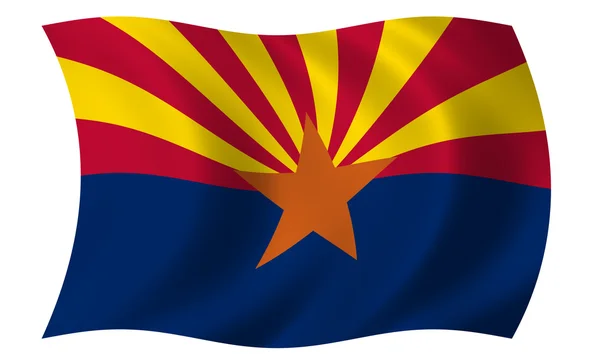 Flaga stanowa Arizony — Zdjęcie stockowe