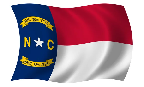 Vlajka Severní Karolína — Stock fotografie