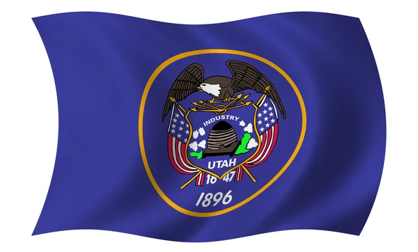 Flaga stanowa utah — Zdjęcie stockowe