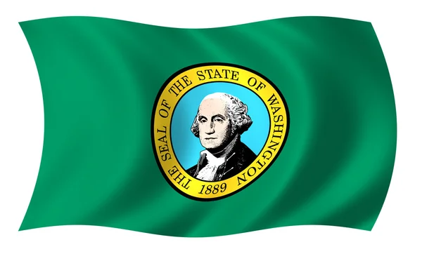 Vlajka státu washington — Stock fotografie