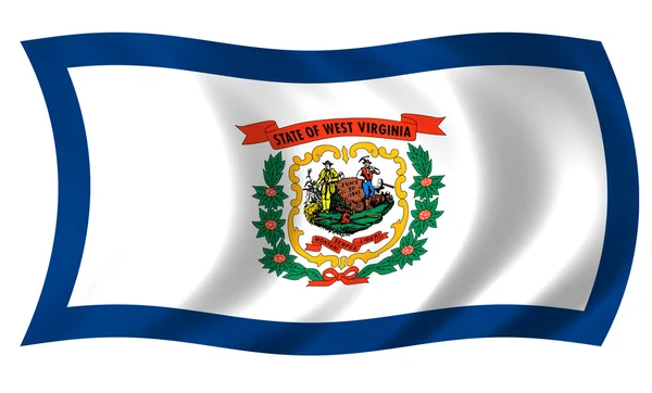 Flaga stanowa Wirginii zachodniej — Zdjęcie stockowe