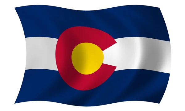 科罗拉多州的旗子 — 图库照片