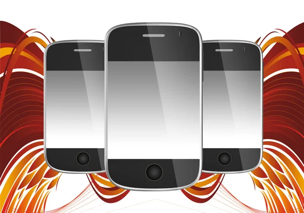 Мобільні телефони кінцевого покоління — стокове фото