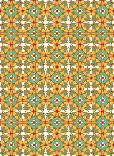 원활한 전통적인 이슬람 패턴 — 스톡 벡터