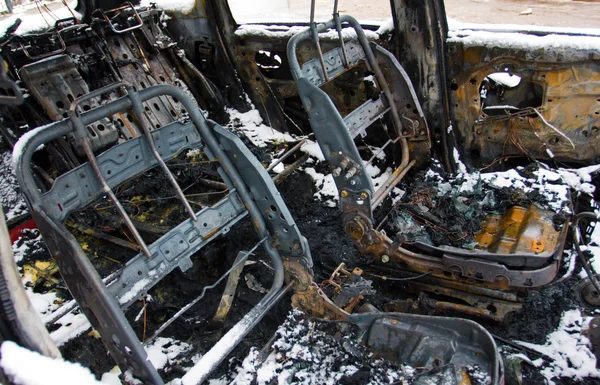 Car destroyed by fire. — Stock Photo, Image