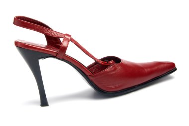 Kırmızı kadın ayakkabı.