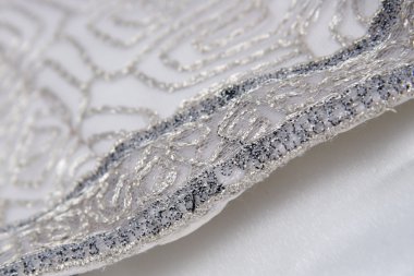 Fragment of a wedding dress