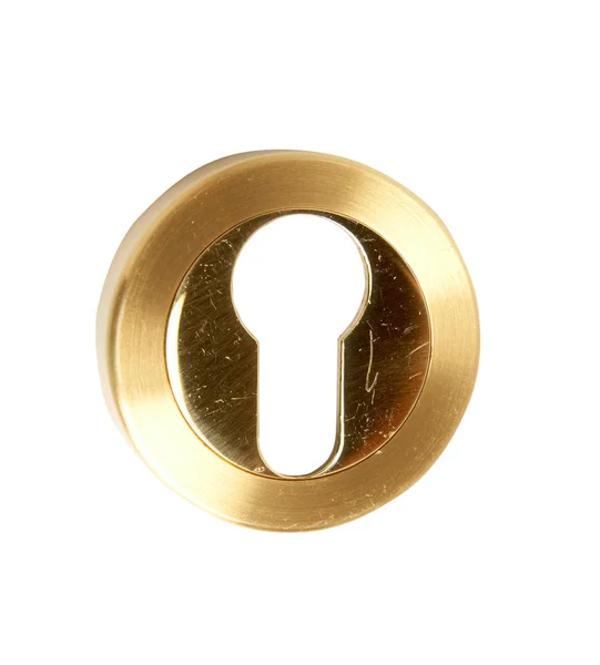 Overlay on the lock with a keyhole — Stock Photo, Image
