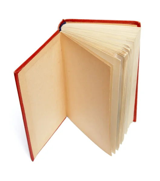 Stare książki w czerwoną obwolutą. — Zdjęcie stockowe