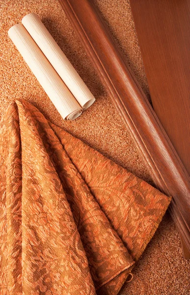 Selection of materials for an apartment interior — Stock Photo, Image