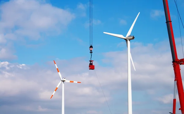 stock image Wind Turbine Service