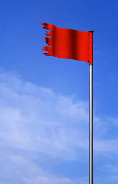 stock image Metal red flag