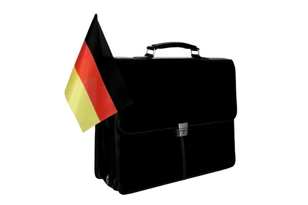 Portfolio met een vlag van Duitsland Stockfoto