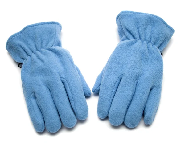 Blauwe handschoen Stockafbeelding