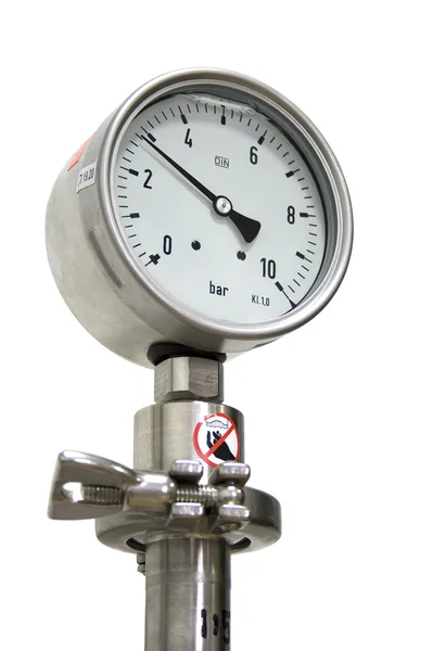 stock image Pressure Gauge isolated On White