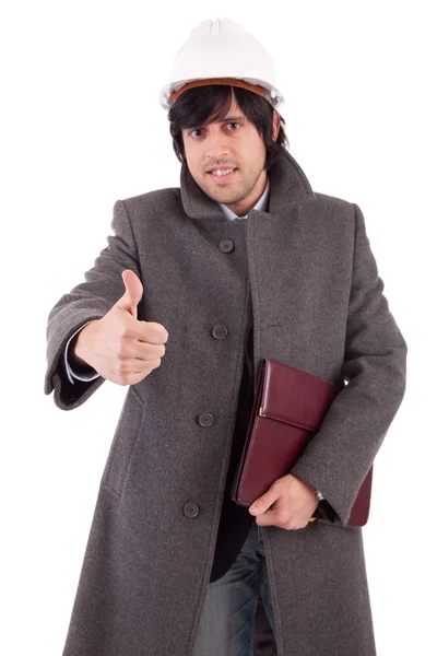 Business man dressed for winter — Stock Photo, Image