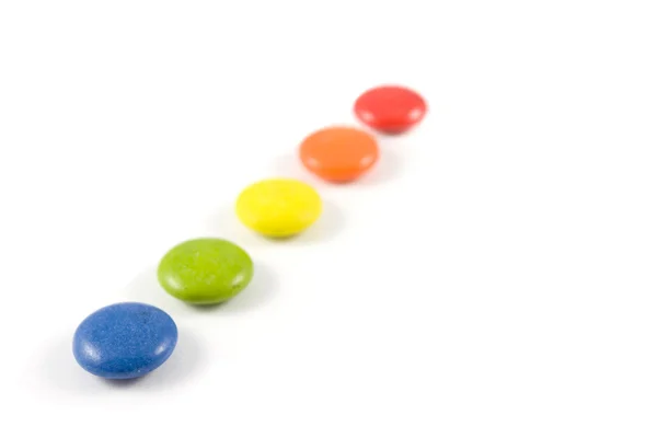 Pile of colored smarties — Stock Photo, Image