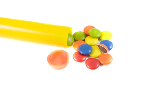 Pile of colored smarties — Stock Photo, Image