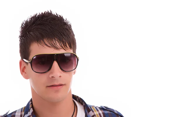 Young boy with sunglasses portrait — Stock Photo, Image