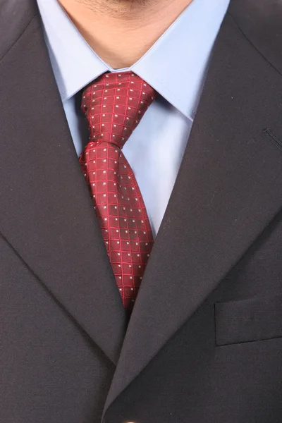 Detail of a suit and a tie — Stock Photo, Image