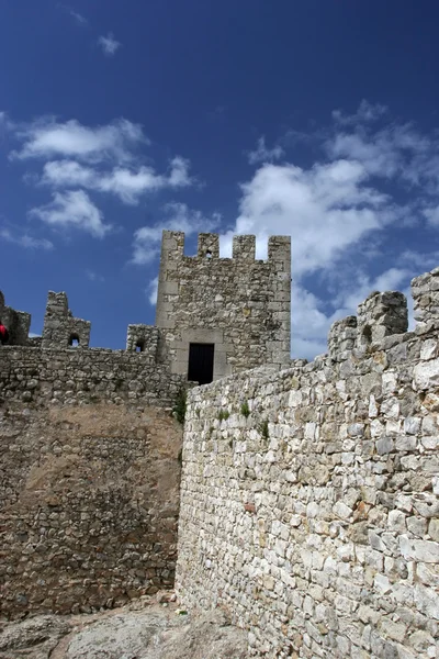 Castle wall perspective — Stock Photo, Image