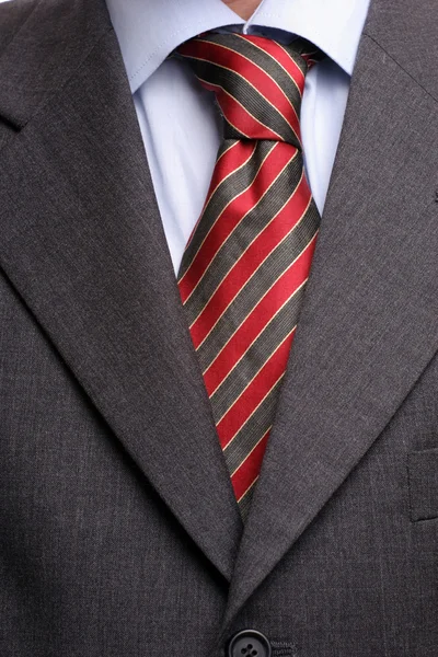 Λεπτομέρεια του κοστούμι και γραβάτα — Φωτογραφία Αρχείου
