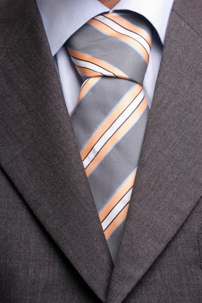 西装和领带的细节 — 图库照片