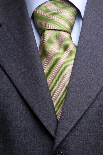 Detalhe de um terno e gravata — Fotografia de Stock