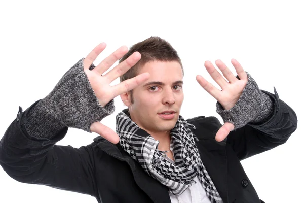Young casual man posing — Stock Photo, Image
