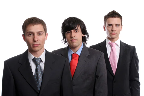 Three young business men — Stock Photo, Image